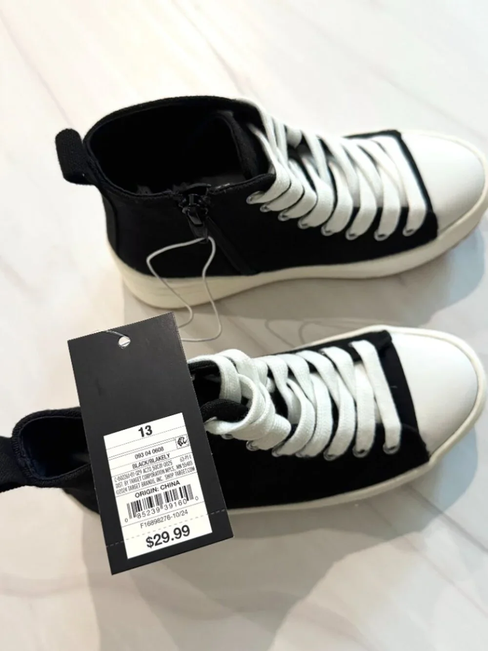 NWT Art Class Kids' Blakely High-Top Platform Sneakers (Size 13)